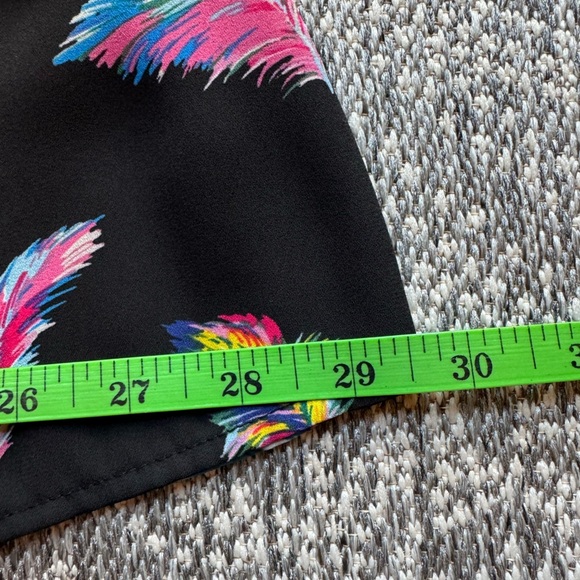 XHILARATION Black Feather Spaghetti Strap Corset Lacing Mini Sun Dress - Medium - Picture 5 of 11